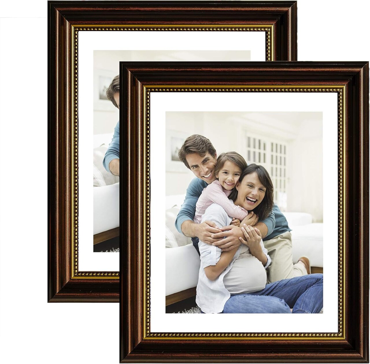 8x10 Picture Frame, Photo Frames 8x10, Display 5x7 with Mat & 8x10 without Mat